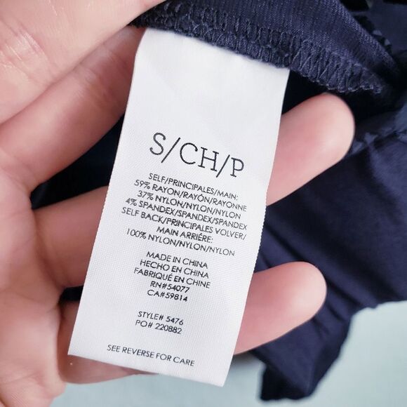 Cabi Navy Blue Chance Full Zip Moto Jacket - Picture 6 of 7